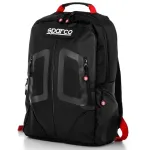 SPARCO STAGE seljakott, must ja punane