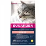 Kassitoit Eukanuba kanaga ja riisiga vanematele kui 7-aastastele kassidele, 2 kg