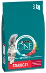 Kuiv kassitoit Purina ONE veiselihaga, 2 x 3 kg