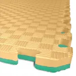 P&otilde;randamatt TATAMI PUZZLE, kahepoolne, 50x50x2 cm, hall-must