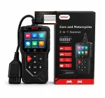 OBD2 diagnostika tester mootorratastele ja autodele TOPDIAG