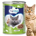 Kassitoit PreVital steriliseeritud kassidele veiseliha kastmes, 415 g