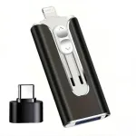USB m&auml;lupulk 128GB, 4in1, USB 3.0, USB-C, Lightning, must