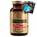 Toidulisand IMMUNE LABS Magneesiumgl&uuml;tsinaat 555 mg + B6, 120 kapslit