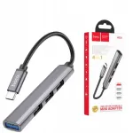 USB-C HUB adapter Hoco HB26, 4 pesa (USB 3.0, 3x USB 2.0), hall