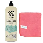 N&otilde;udepesuvahend ECOMEANS 950 ml ja mikrokiudlapp 32x32 cm