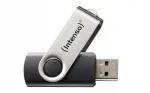 USB-m&auml;lupulk Intenso Basic Line 8GB, USB 2.0, must/h&otilde;bedane