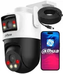 P&ouml;&ouml;rlev videovalvekaamera DAHUA P3D-3F-PV, 6 Mpx, IR LED, heliga, 10 m kaabel