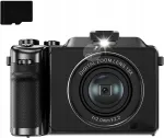 Digikaamera 4K 48MP WiFi, 2 akut, 32GB kaart