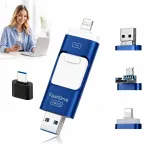 128 GB 4-&uuml;hes USB m&auml;lupulk: Type-C, Lightning, Micro-USB, USB arvutile ja telefonile