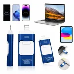 128GB USB-m&auml;lupulk 4 &uuml;hendusega: USB 3.0, USB-C, Lightning, iOS telefonidele