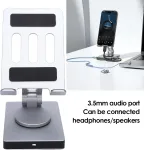 Tahvelarvuti alus koos 8-pordilise USB-C jaamaga, alumiinium, 4K HDMI, 100W laadimine