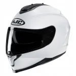 Mootorratturi kiiver HJC C70 Pearl White p&auml;ikesevari, suurus XXL