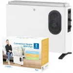 Aigostar 2000 W valge ventilaatoriga konvektorahi