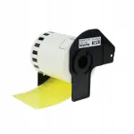 Liimiteip Brother QL DK-22606, 62 mm x 15,24 m, kollane foolium