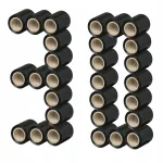 Stretch kile, must ja tumesinine, 0,3 kg, 10 cm, 30 tk karbis