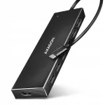 AXAGON HUE-F7C USB jagaja, 7 pesa, USB-C 3.2 Gen 1, alumiinium
