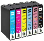 Epson Stylus Photo PX780FW, PX800FW, PX810FW, PX820FWD, PX830FWD tindikassettide komplekt, 6 tk