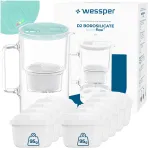 Wessper D2 BOROSILICATE filtri kann 3 l, 10 filtriga