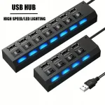 USB jaotur 4 &uuml;hendust ja sisse-/v&auml;ljal&uuml;litusnupuga arvutile