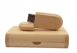 Puidust USB m&auml;lupulk 128 GB kinkekarbis
