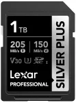 Lexar Professional Silver Plus SDXC m&auml;lukaart 1TB R205MB/s W150MB/s U3 V30 UHS-I