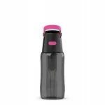 Dafi veepudel filtriga 0,5 L must flamingo roosa