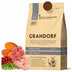 Kuiv toit steriliseeritud kassidele Grandorf k&uuml;&uuml;liku- ja kalkunilihaga, 2 kg