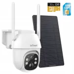 V&auml;liseks kasutuseks p&auml;ikese IP-kaamera, GSM 3G/4G LTE, 2K 3MP, 32GB m&auml;lukaardiga