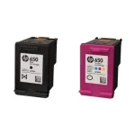 Tindi komplekt HP 650: must CZ101AE + v&auml;rviline CZ102AE