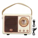 Kaasaskantav retro k&ouml;&ouml;giraadio Bluetooth, valge