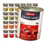 Koerte konservid Animonda GranCarno Adult 24x800 g, 4 erinevat maitset