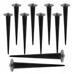 Aialampide alumiiniumist mustad piigid, 10 tk