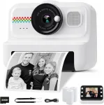 Instant-kaamera, 3 paberirulli, SD kaart 32GB, valge