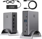 Minthouz PD3.1 USB-C dokk, 2 x HDMI, 4K/144 Hz