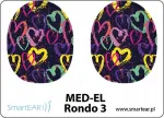 MED-EL Rondo 3 protsessori kate &bdquo;Hearts&ldquo;