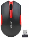 Juhtmevaba hiir A4TECH V-Track G3-200N-1, must/punane