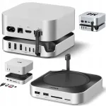 USB-C lugeja jaam UGREEN CM841 11in1, &uuml;hilduv Apple Mac Miniga