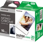 Kaamera kassettid Fujifilm Instax MINI 8 9 11 12, 30 fotot, Mono ja v&auml;rviga