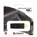 Kingston DataTraveler Exodia USB m&auml;lupulk 128GB, USB 3.2 Gen 1, must/kollane