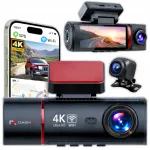 4K autokaamera GPS, Wi-Fi, esikaamera, tagakaamera ja sisekaamerafunktsiooniga