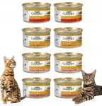 Gourmet Gold kassitoit, 8 x 85 g t&uuml;kid kastmes, valmistatud Saksamaal