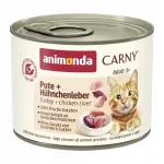 Animonda Carny Adult teraviljavaba m&auml;rg kassitoit kalkuniliha ja maksaga, 200g