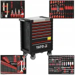 T&ouml;&ouml;riistak&auml;ru YATO, 7 sahtlit, 190 t&ouml;&ouml;riista, lukustatav