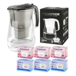 Aquaphor Onyx 4,2 l must veefiltri kann 6 filtriga (3 tavalist + 3 magneesiumiga)