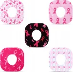 Dexcom G7 plastikplaastrid 25 tk, veekindlad, roosade paeltega