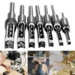 Puurikomplekt ruudukujulistele aukudele, 6 tk, 6.4&ndash;16 mm, HSS teras, puidule ja MDF-le