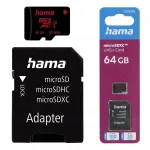 Hama 64GB UHS Speed C3 UHS-I 100MB/s microSDXC m&auml;lukaart adapteriga