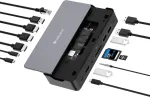 USB-C 15in1 dokk SSD-ga, HDMI 8K, DisplayPort, PD, 10Gbps