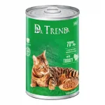 DR.TREND m&auml;rg kassitoit kalkunilihaga, 70 % liha, 400 g